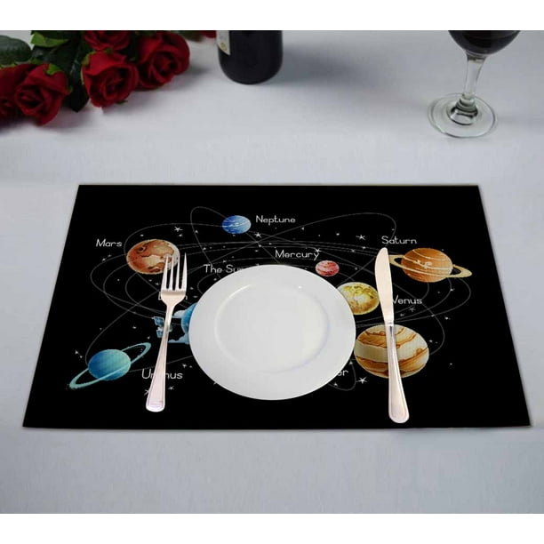 Washable Table Place Mats for Kitchen Dining Home Table Decoration 12 x 18 inches Sloth with Surfing Board Placemats Set of 6 Washable Table Place Mats for Kitchen Dining Home Table Decoration 12 x 18 inches Sloth with Surfing Board Placemats Set of 6
